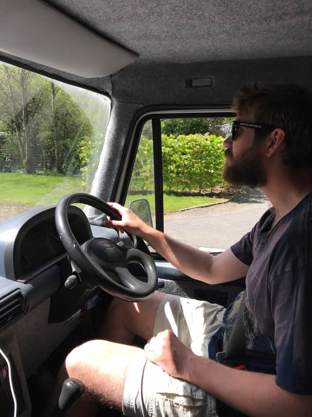 driving through europe van