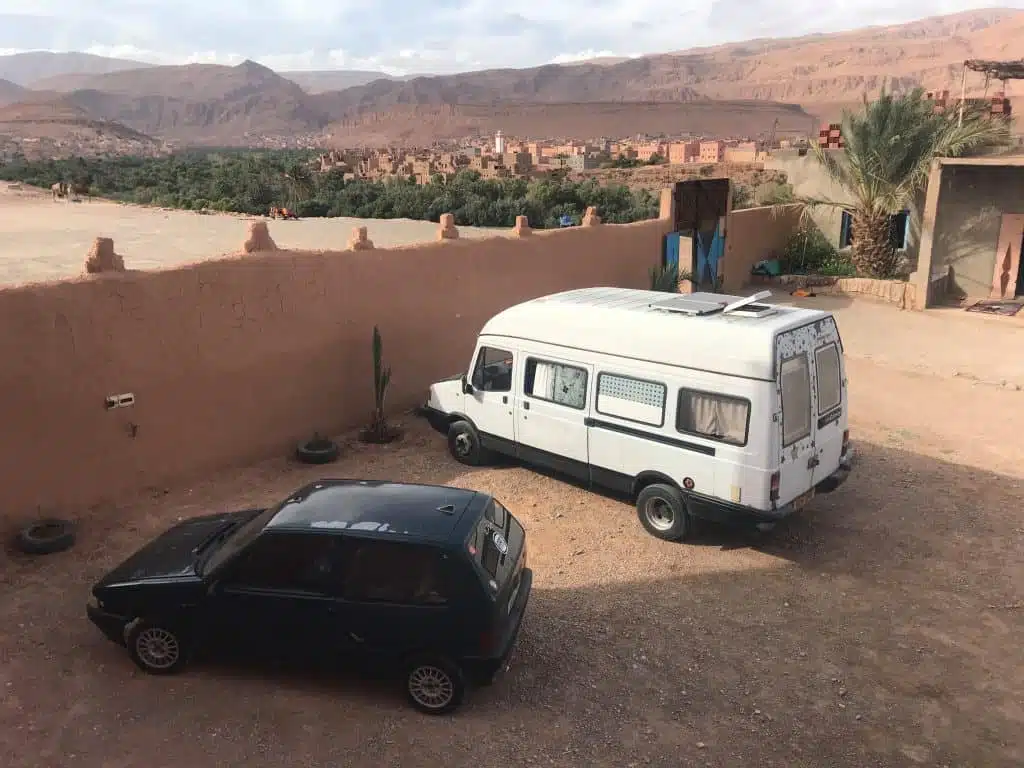 camping overnight in morocco