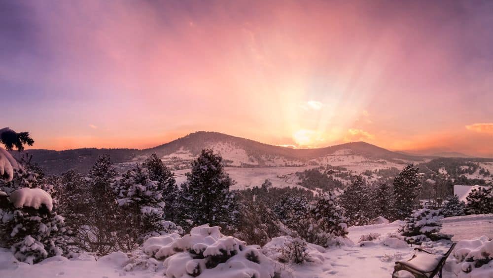 mountain sunset