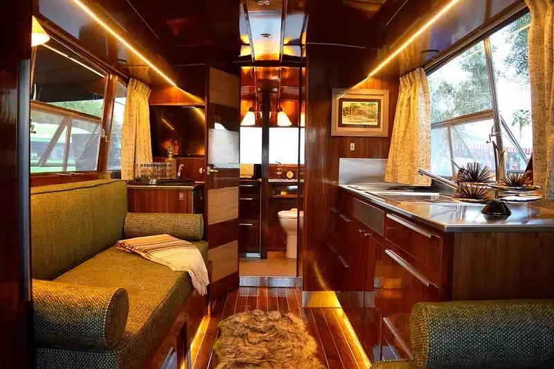 Luxury camper van interior design