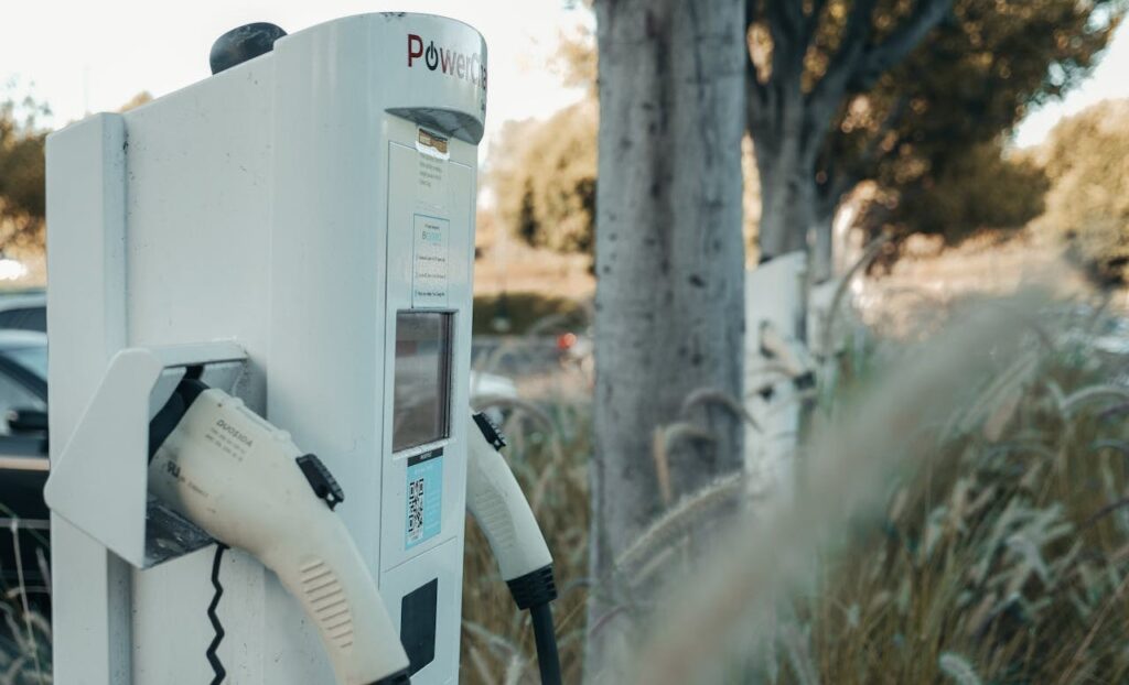 EV charging station in California